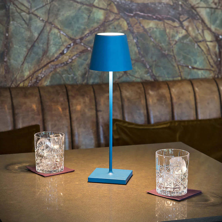 Dæmpbar LED Bordlampe, 38cm, Genopladelig & Touch