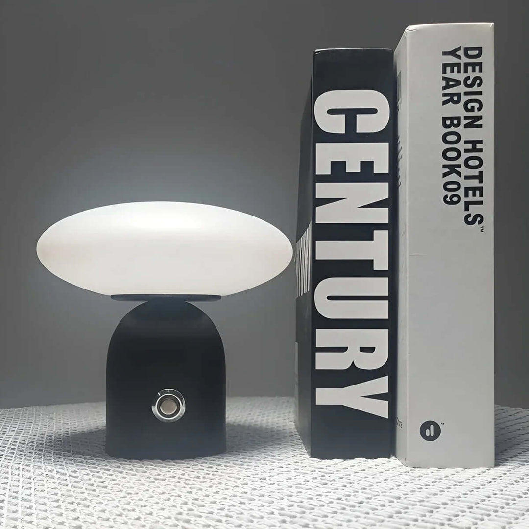 LED Bordpladelampe Svamp Design med Genopladeligt Batteri