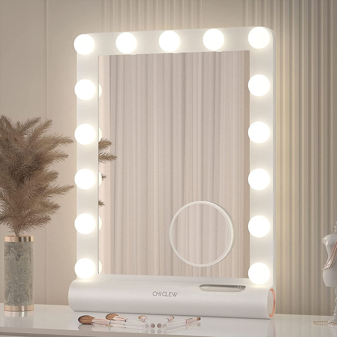 Dæmpbare LED-lamper til make-up-spejle, energibesparende med tre lystilstande for præcis make-up derhjemme.