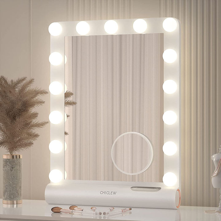 Dæmpbare LED-lamper til make-up-spejle, energibesparende med tre lystilstande for præcis make-up derhjemme.