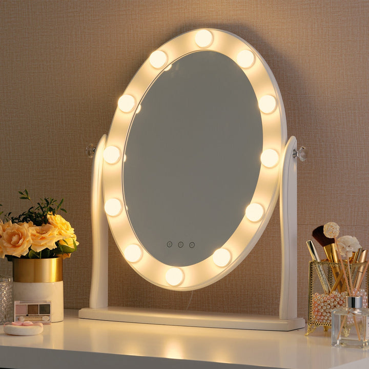 Dæmpbare LED-lamper til make-up-spejle, energibesparende med tre lystilstande for præcis make-up derhjemme.