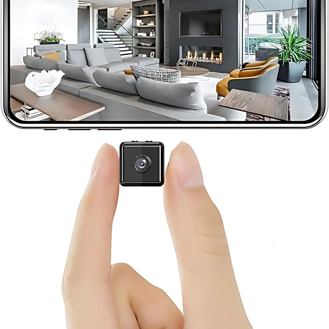 Diskret WiFi overvågningskamera til hjemmet. Trådløst 1080P HD mini kamera for sikkerhed.