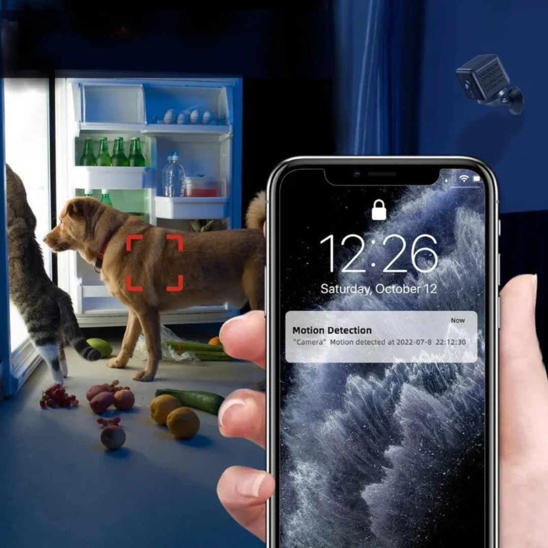 1080P HD diskret indendørs overvågningskamera. Trådløst WiFi kamera til hjemmesikkerhed.