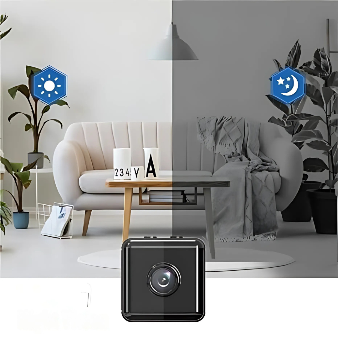 Mini 1080P HD WiFi overvågningskamera. Diskret trådløst kamera til hjemmesikkerhed.