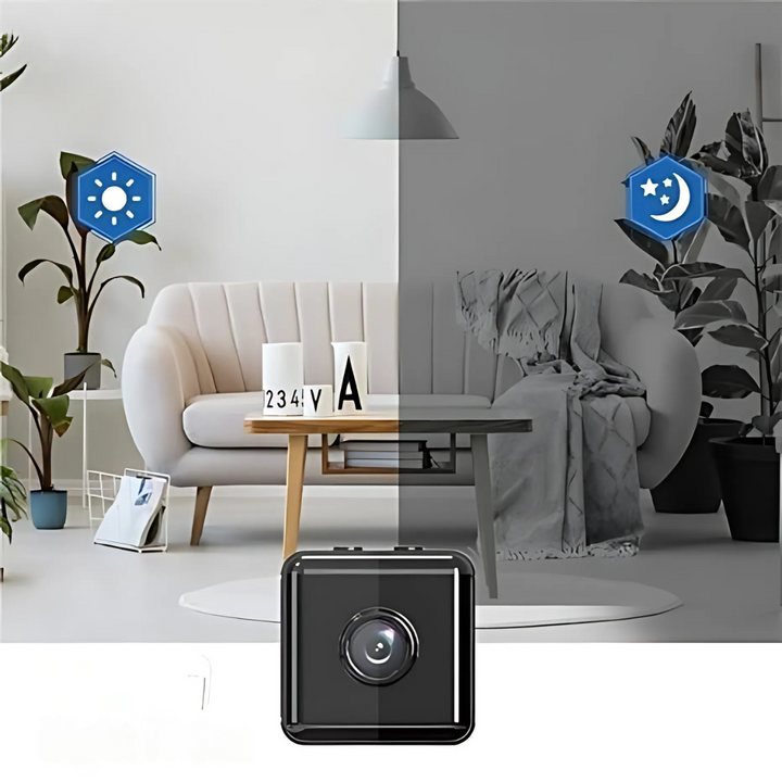 Mini 1080P HD WiFi overvågningskamera. Diskret trådløst kamera til hjemmesikkerhed.