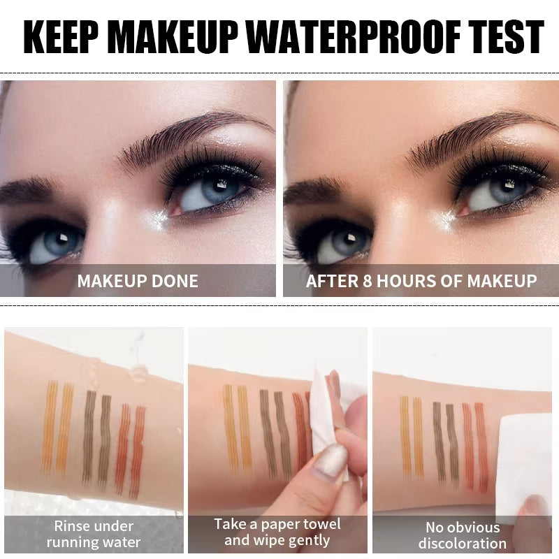 Skønheds microblading blyant giver naturligt fyldige 4D øjenbryn, vandfast.