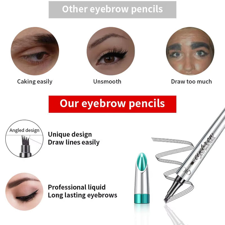 Professionel microblading makeup blyant til definerede og fyldige dame øjenbryn.