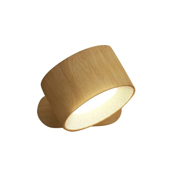 Alsidig genopladelig LED væglampe. Fleksibel belysning med magnetisk holder til moderne indendørs design.