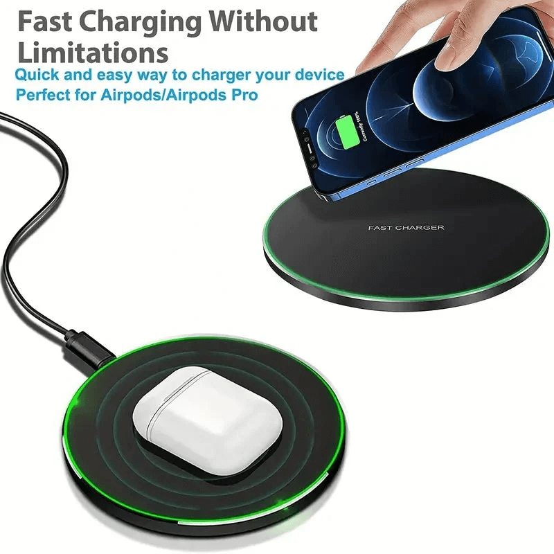 Kompakt 30W Trådløs Oplader til Smartphones