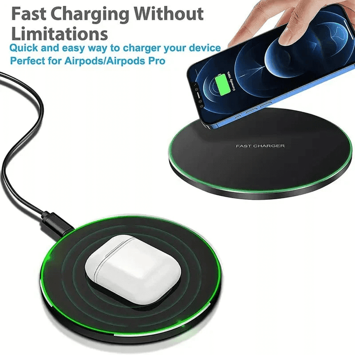 Kompakt 30W Trådløs Oplader til Smartphones