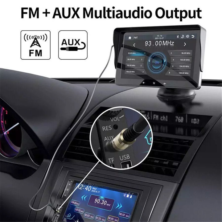 Trådløst CarPlay-system med bakkamera, moderne design i bilen, for sikkerhed og nem smartphone-integration.