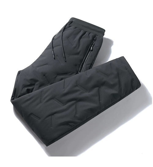 Sort DuoForm termobukser på mannequin. Dobbeltlags design sikrer varme og komfort i vinterkulden.