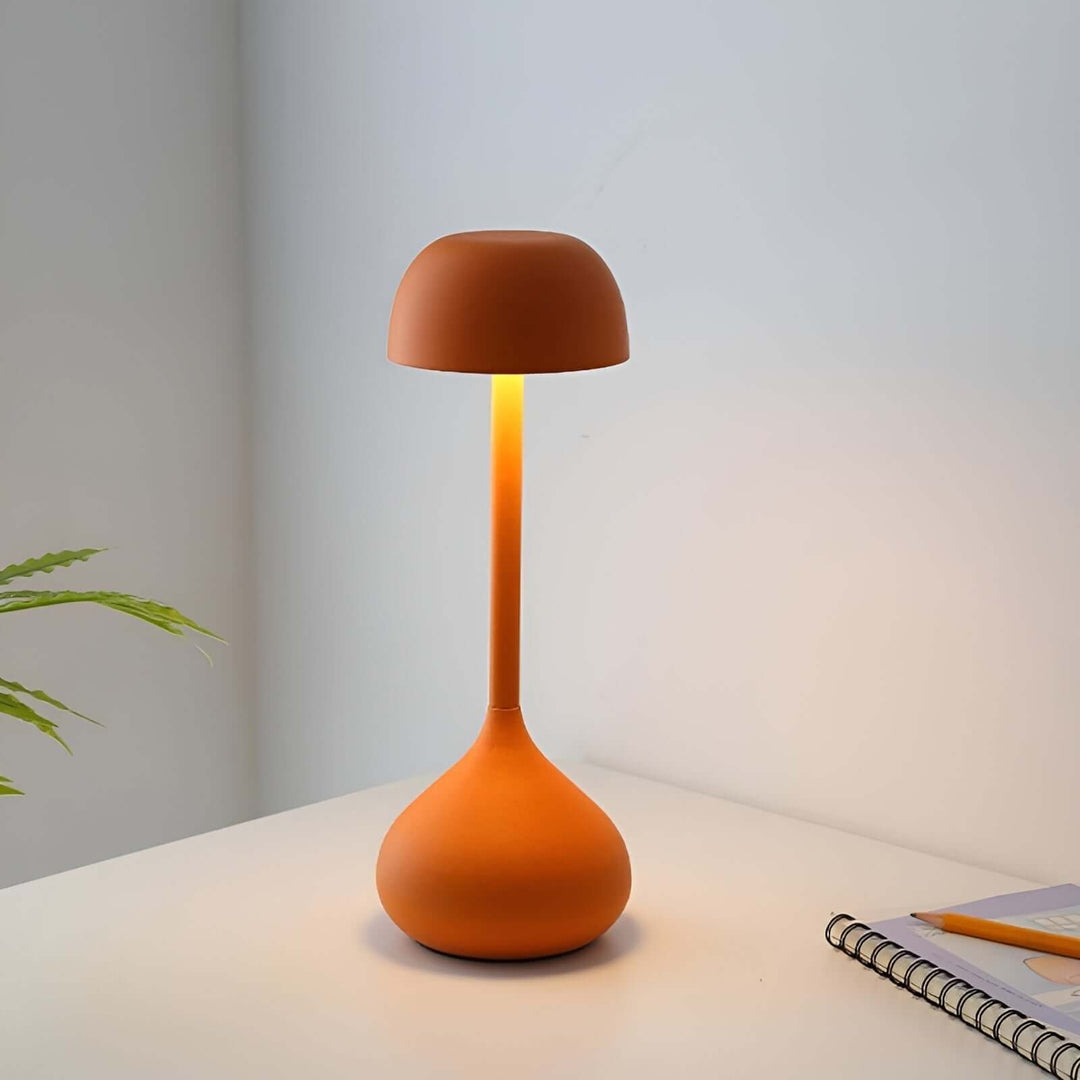 Dæmpbar trådløs LED-bordlampe i svampedesign