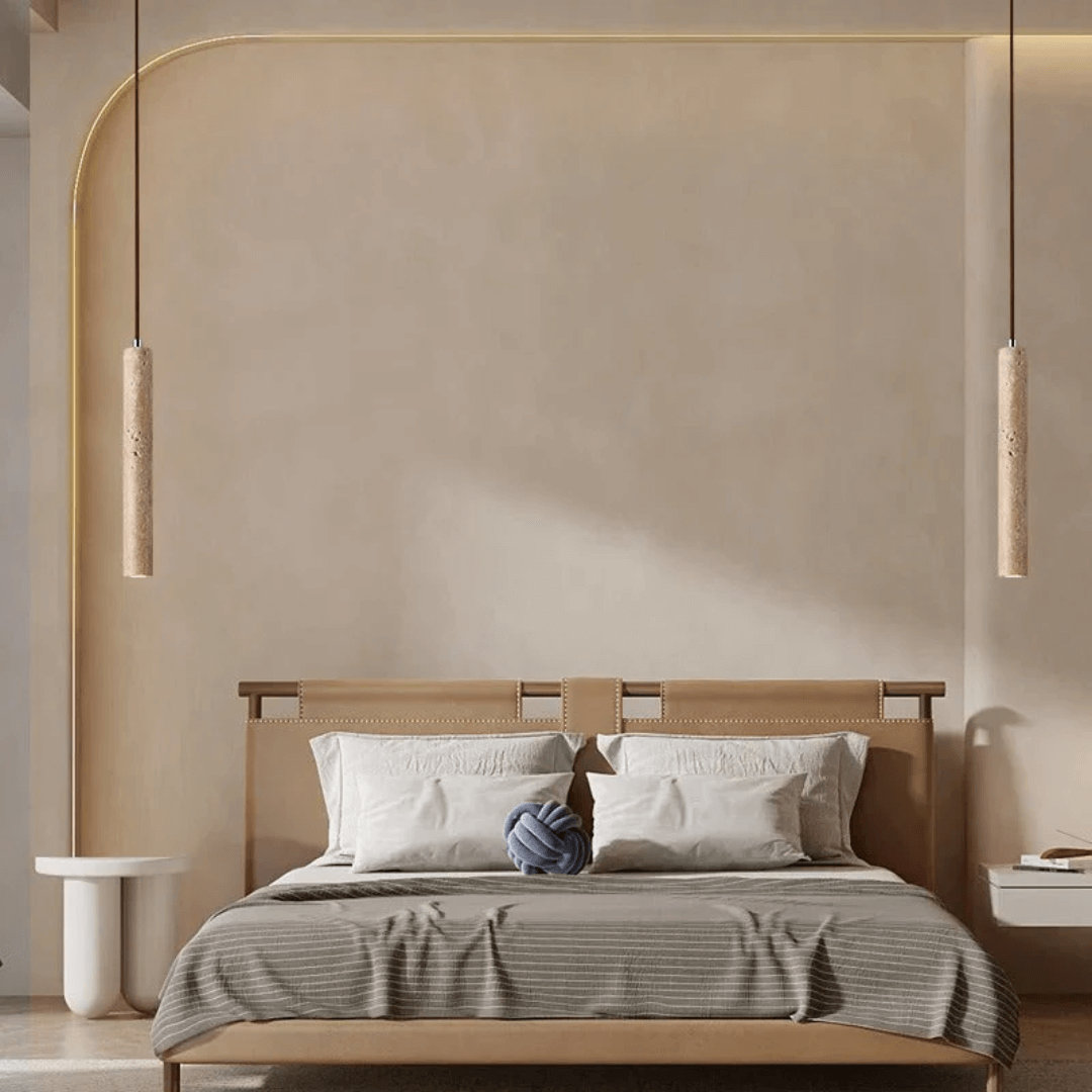 Minimalistisk LED-lysekrone i Wabi-Sabi stil