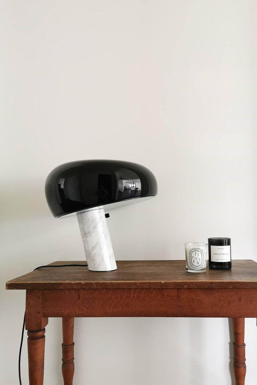 Designer Bordlampe i Marmor