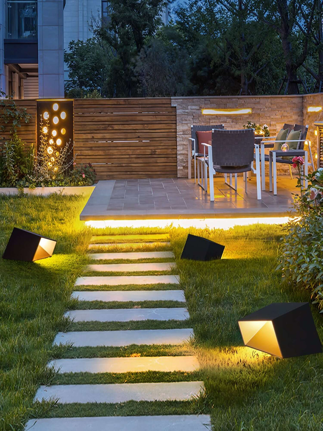 LED Solar Udendørs Havekubelys IP65