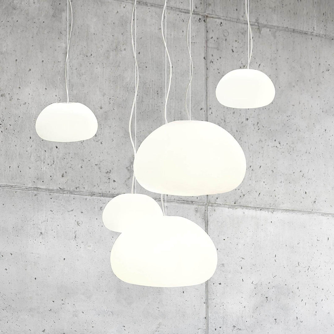 Moderne glas pendellampe til hyggelig belysning