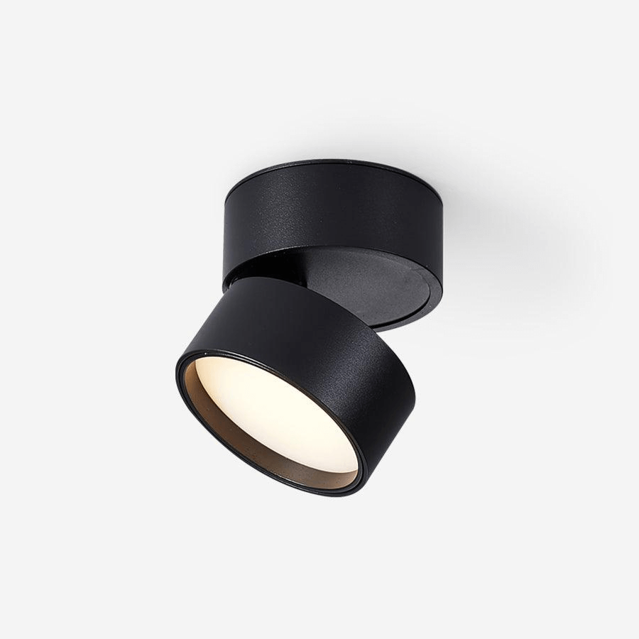 Justerbar loftlampe i aluminium, 10 cm