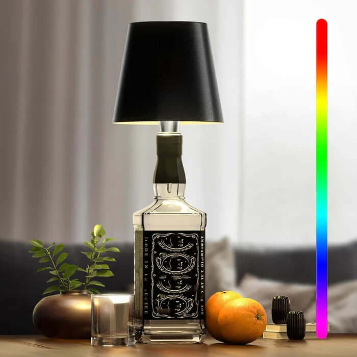 Dæmpbar LED bordlampe med touch og 3 lysfarver