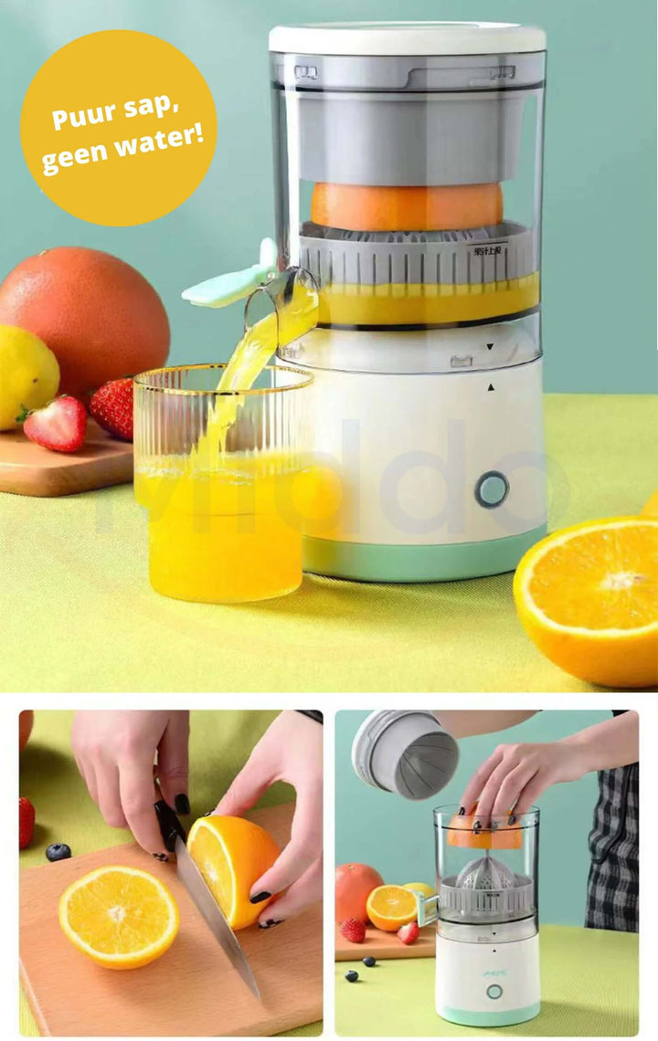 Elektrisk citruspresser med opsamlingsbeholder
