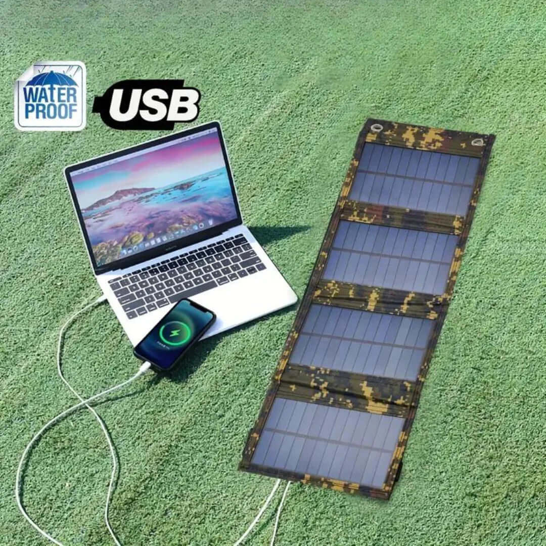 Bærbar foldbar solcelle powerbank - Udendørs oplader