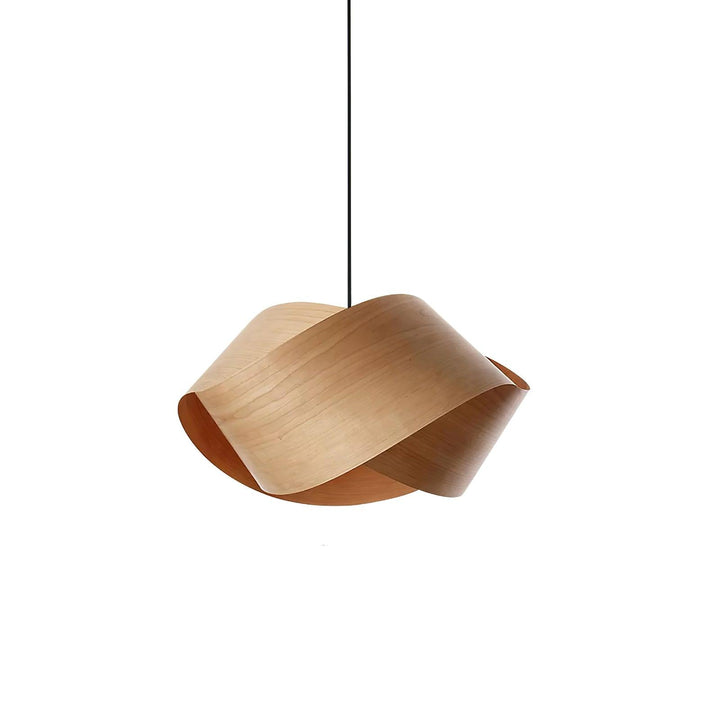 Moderne loft spisebordslampe i træ