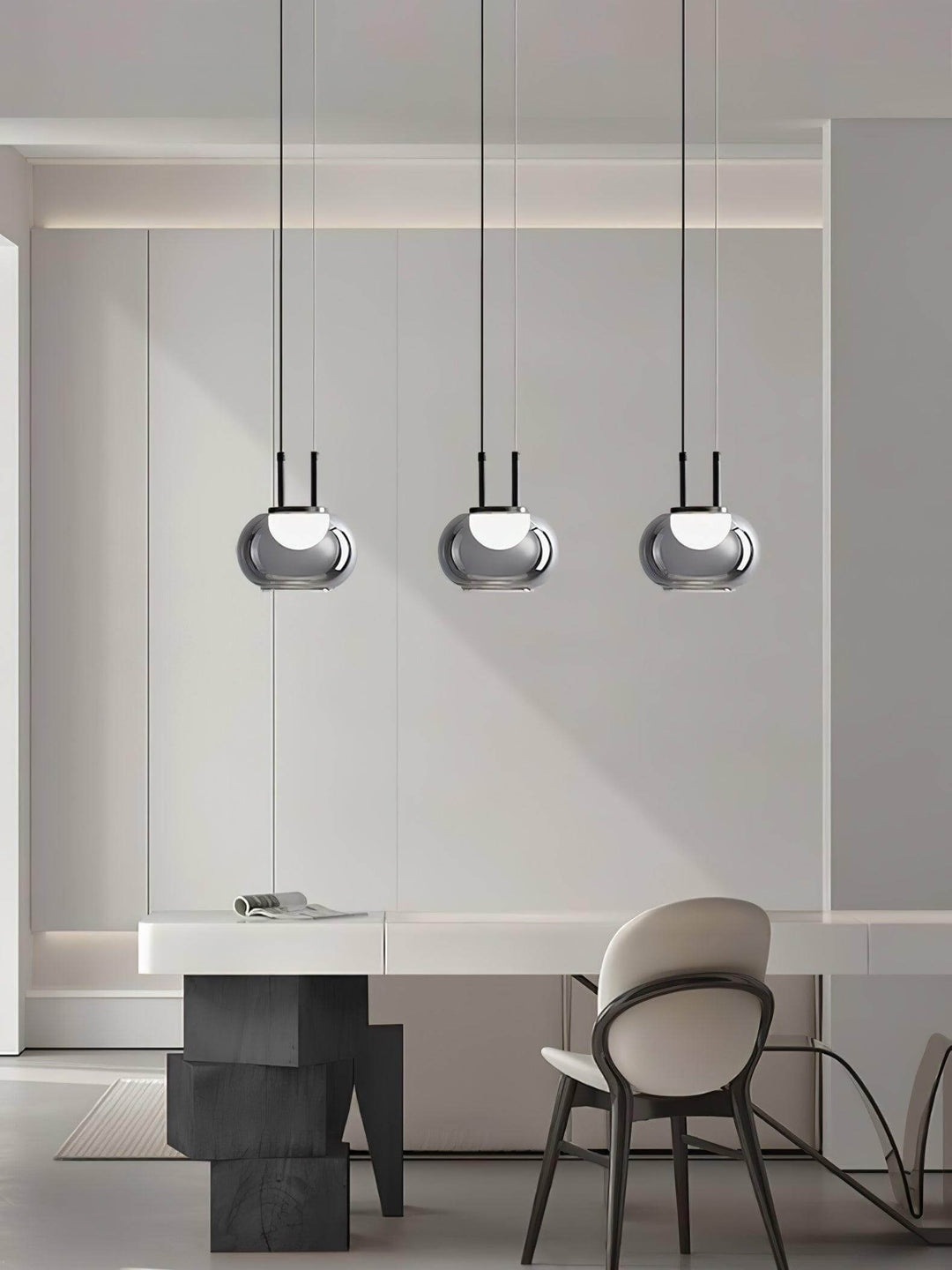 Moderne Halo Pendelophæng, 3-flamme