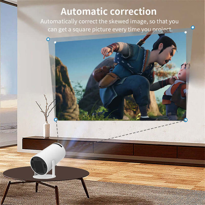 Bærbar 4K Smart Projektor til Hjemmebiograf