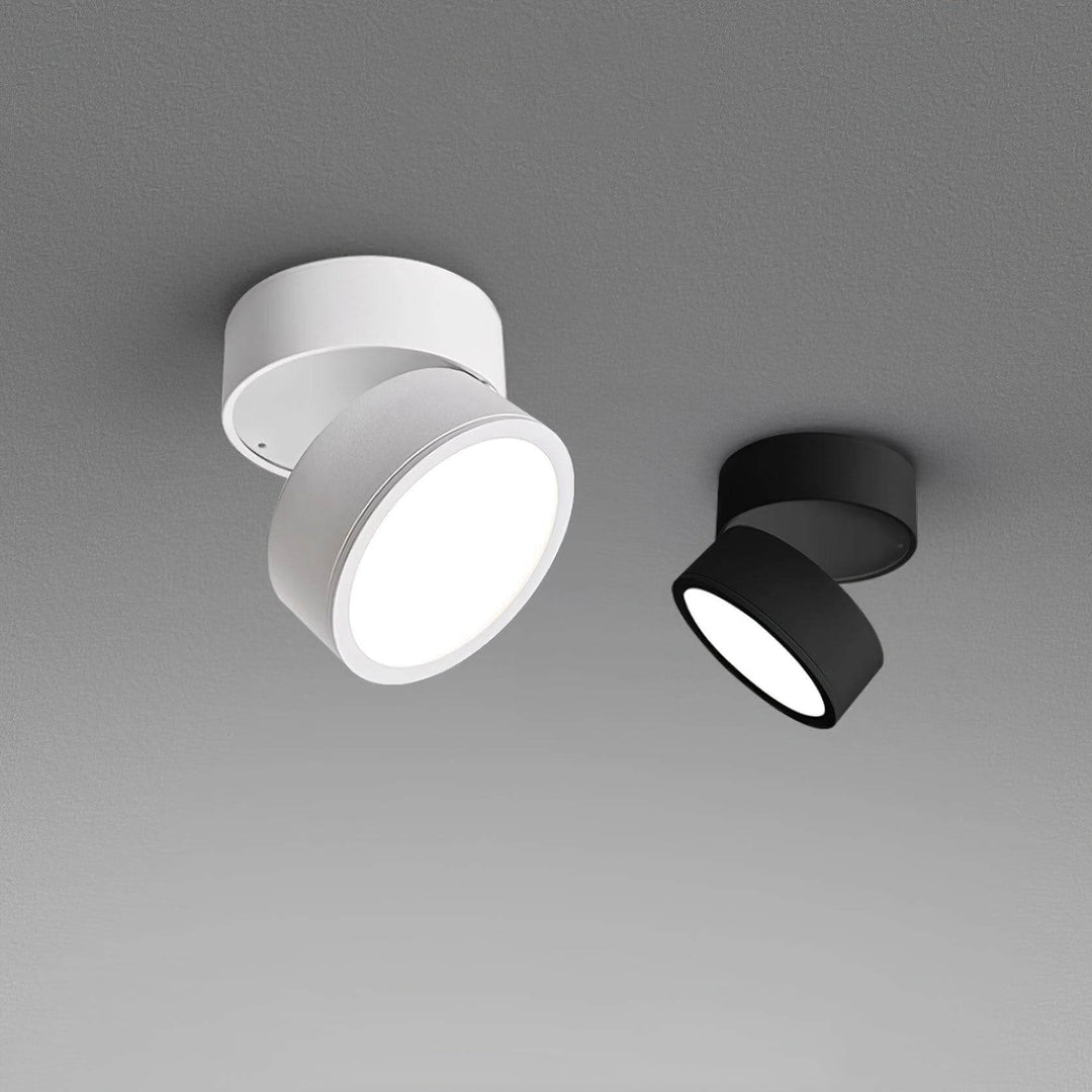 Justerbar loftlampe i aluminium, 10 cm
