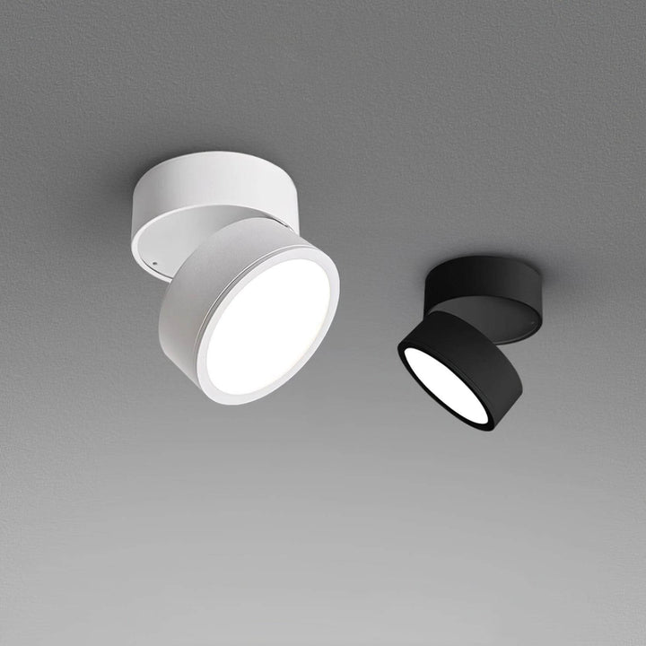 Justerbar loftlampe i aluminium, 10 cm