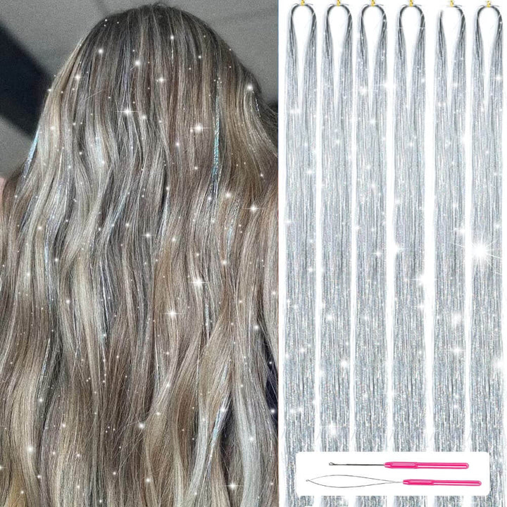 Glitrende Hår-Tinsel Sæt til Kvinder