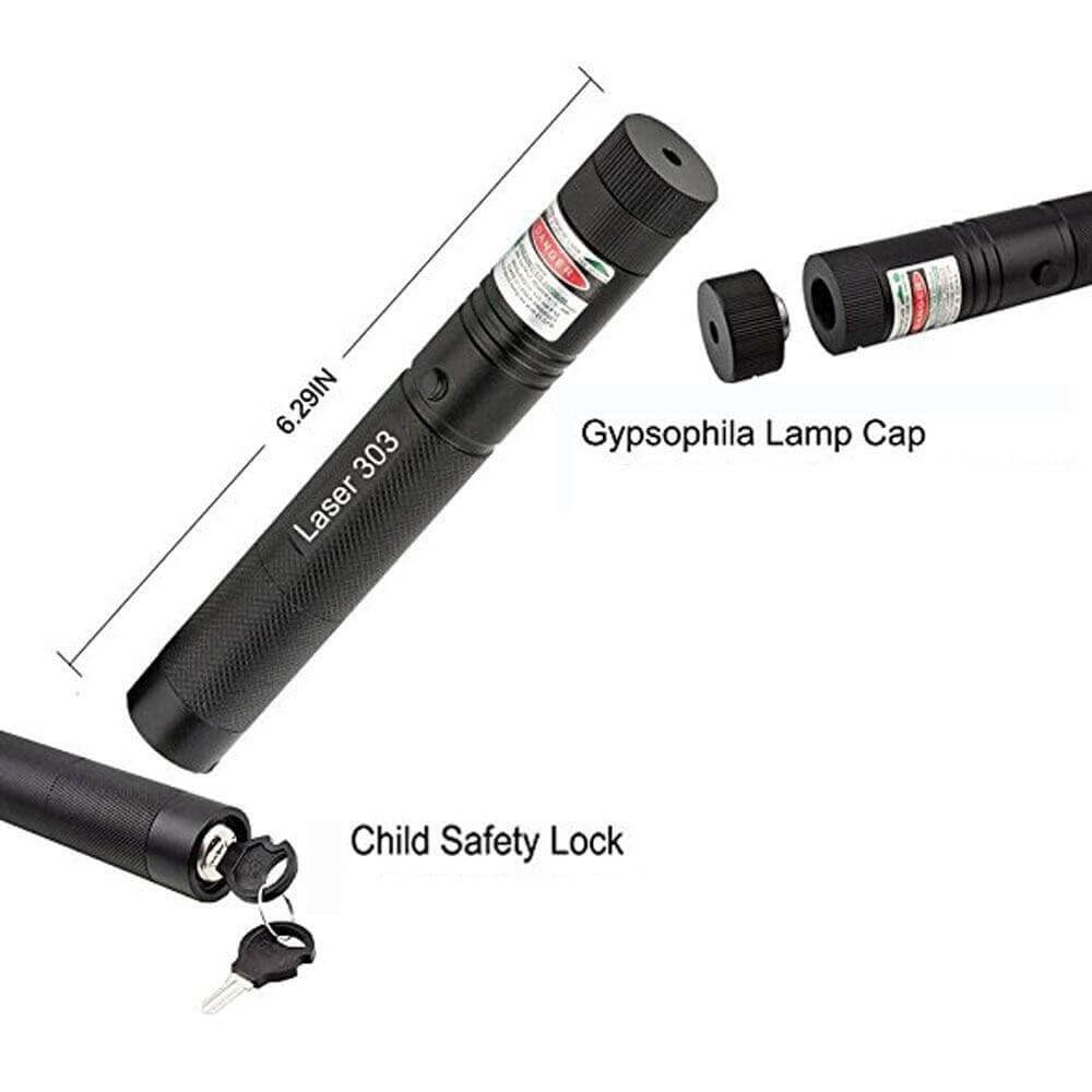 Kraftfuld laserpointer: Grøn/rød