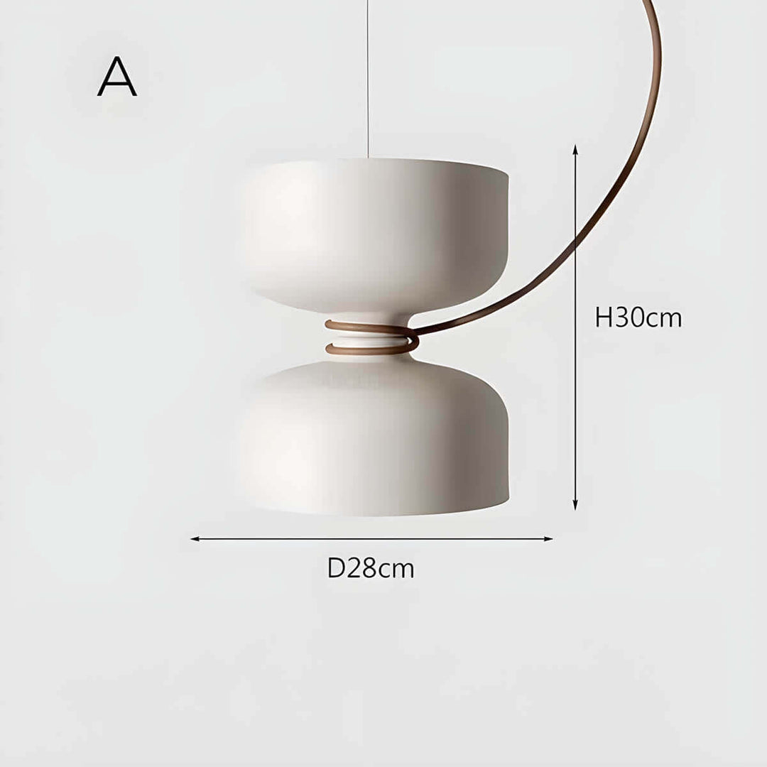 Geometrisk LED Pendellampe i Moderne Design