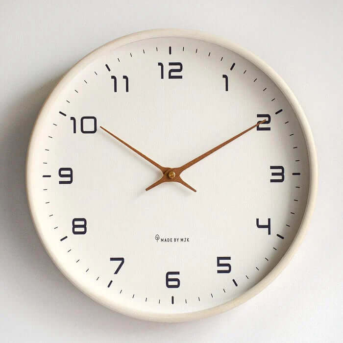 Moderne Trævægur 25/30cm - Brun/Creme