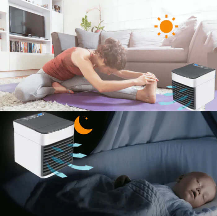 Bærbar Mini Aircondition 3-i-1 Luftkøler