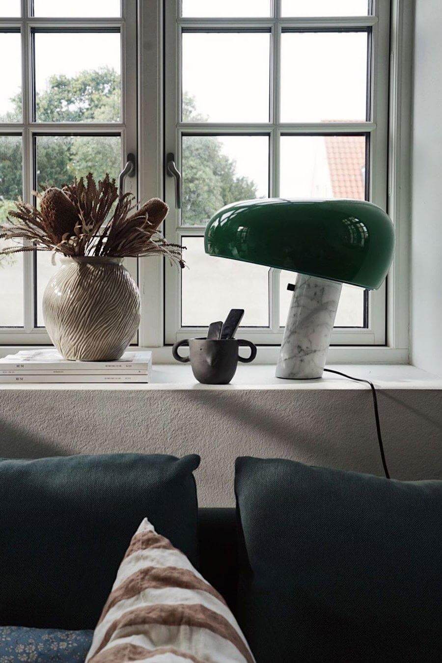 Designer Bordlampe i Marmor
