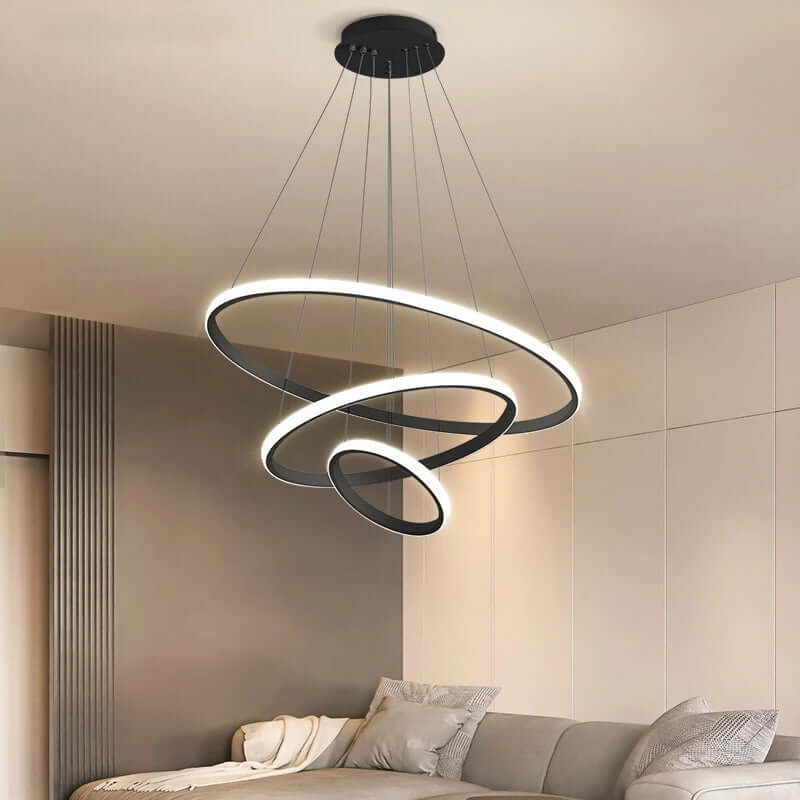LED Loftloftslampe med 3 Ringen, Dæmpbar