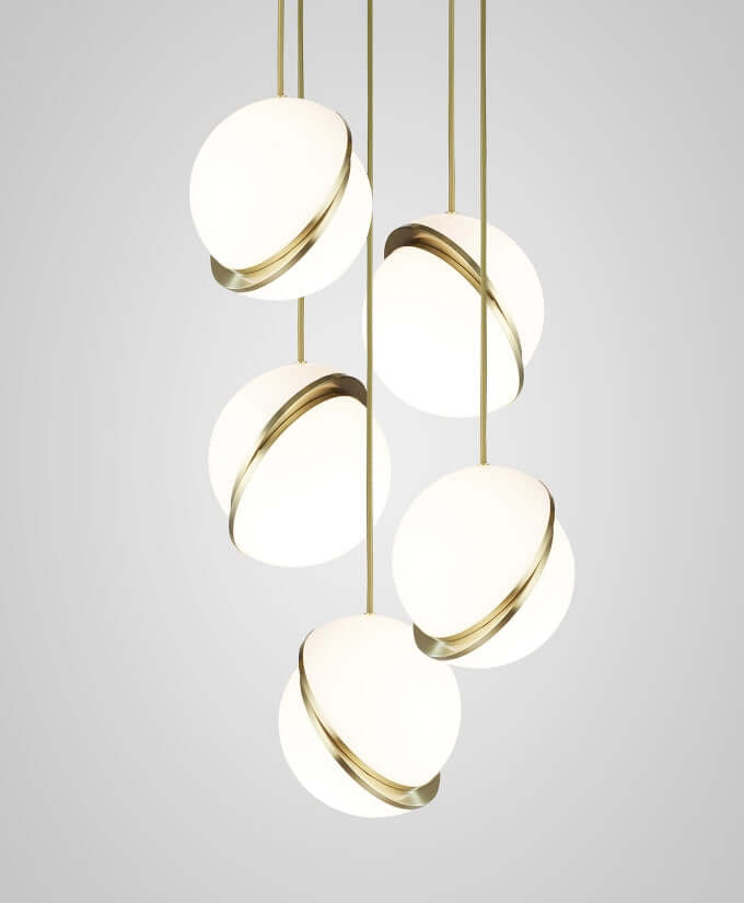 Måneformet Pendellampe i Moderne Design
