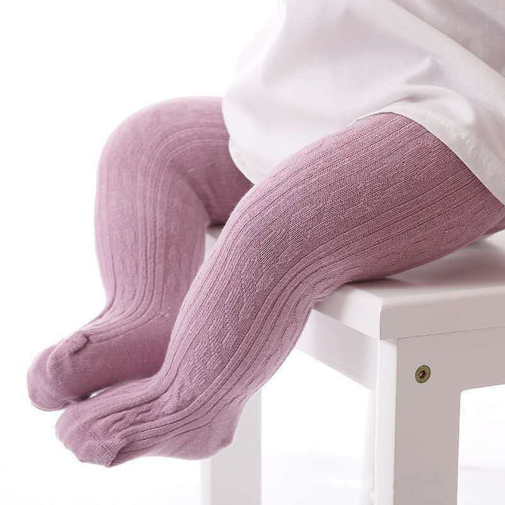 Pigernes Bomuldsstrikket Leggings: Bløde, Behagelige & Stilfulde