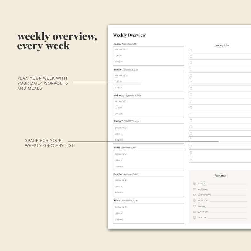 Daglig Planner 2024-25 med Tracker - Organizer