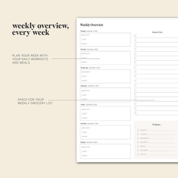 Daglig Planner 2024-25 med Tracker - Organizer