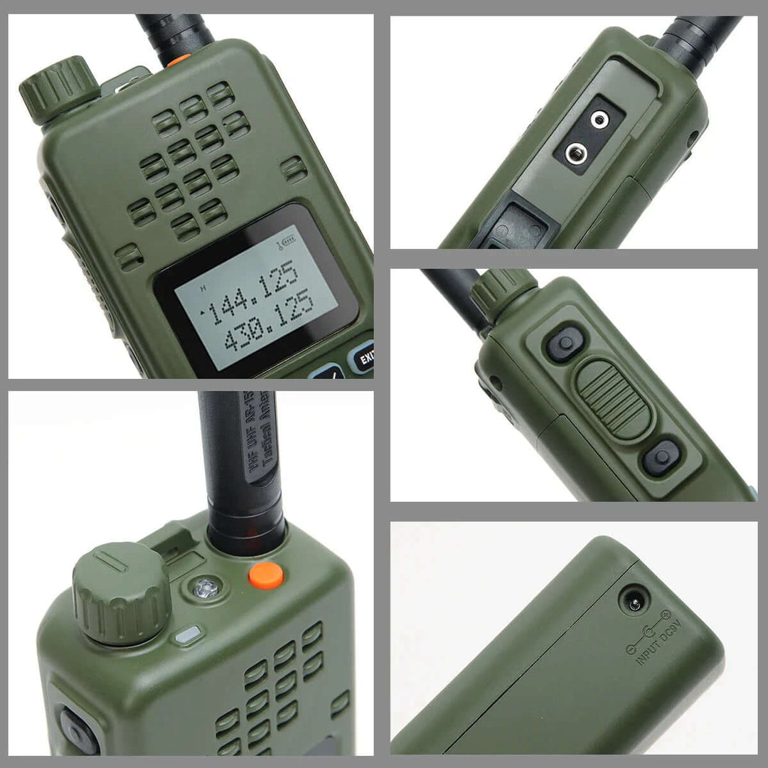 Kompakt Dualband Walkie-Talkie med LCD-Display