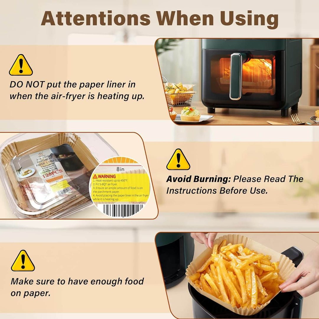 Engangs Airfryer Papirforme, Non-stick