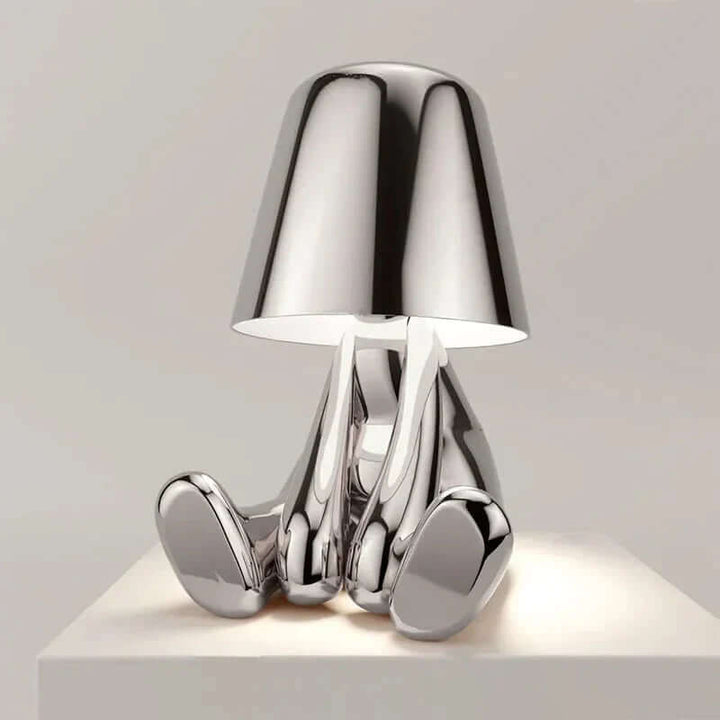 Minimalistisk LED bordlampe med varmhvidt lys