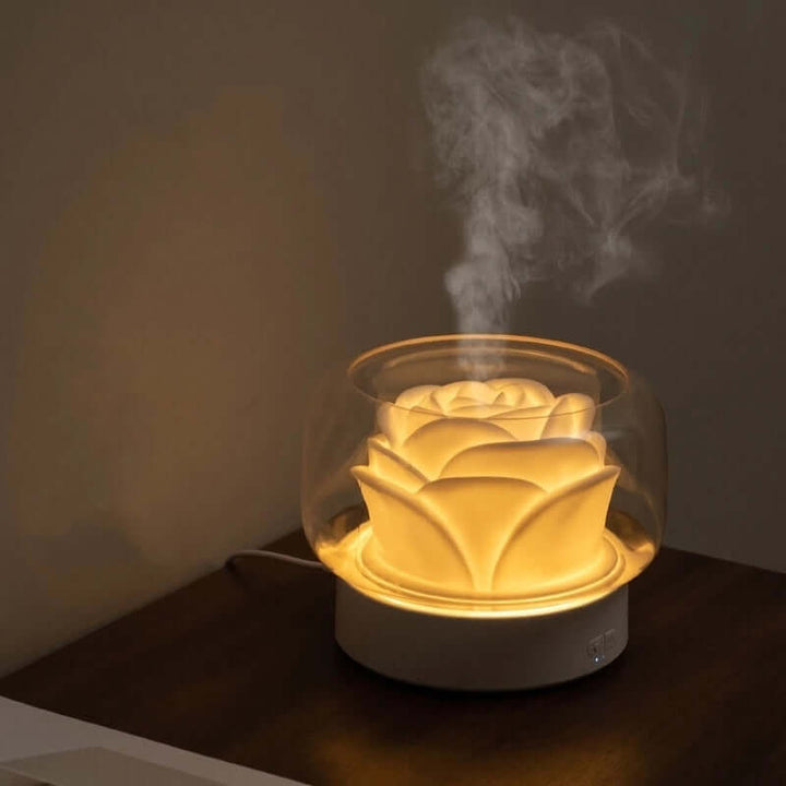 Aromadiffuser med LED og Ultralyd Luftfugter