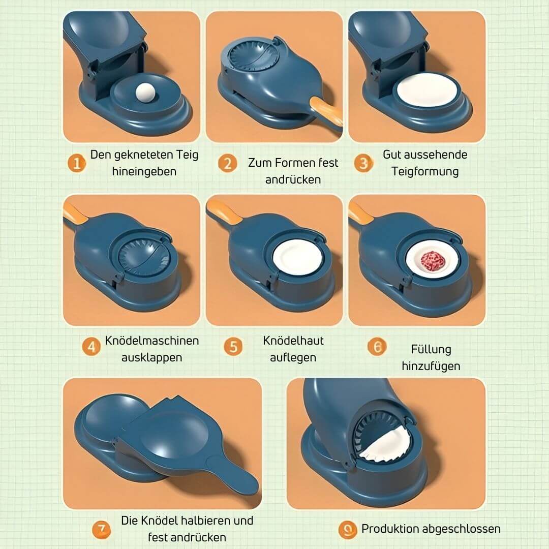 2-i-1 Dumplingmaskine til perfekte pastapuder