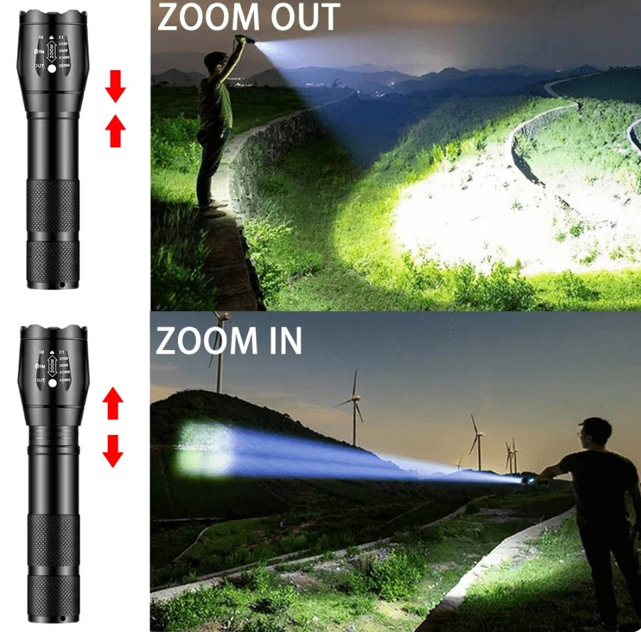 Kraftig LED Lommelygte 1000 Lumen