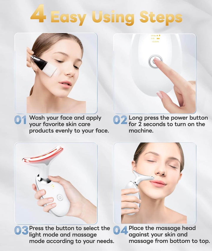 7 Farver LED Ansigtsmassager