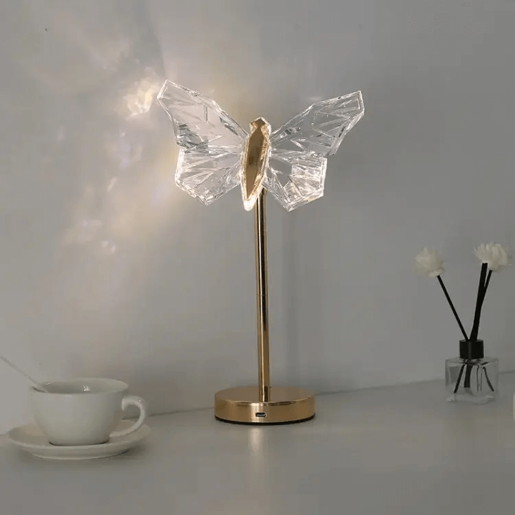 Dekorativ sommerfugl LED-bordlampe