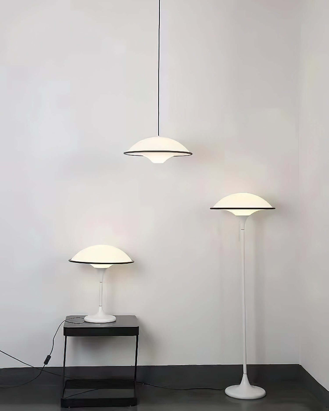Designer Bordlampe Fontana Sort